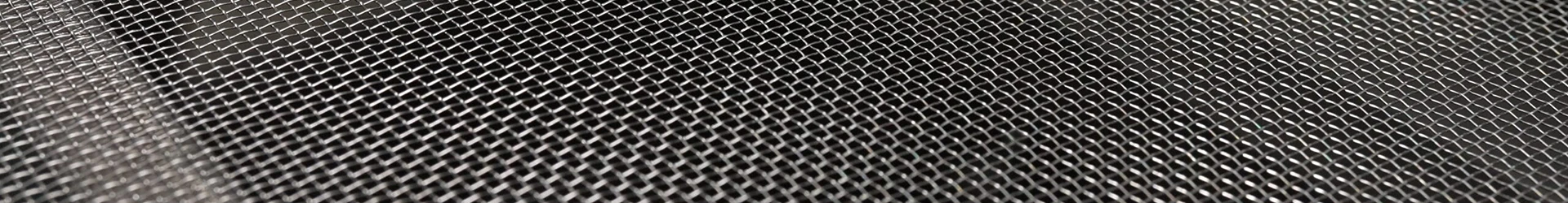 A piece of crimped wire mesh