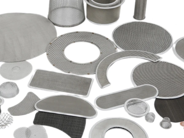 Several different types of deep processing woven wire mesh products