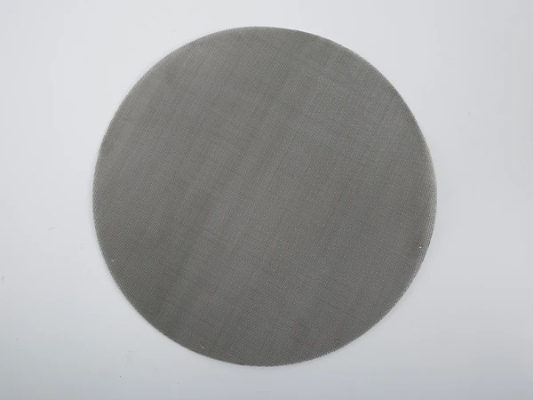 A multi-layer filter disc placed on a table