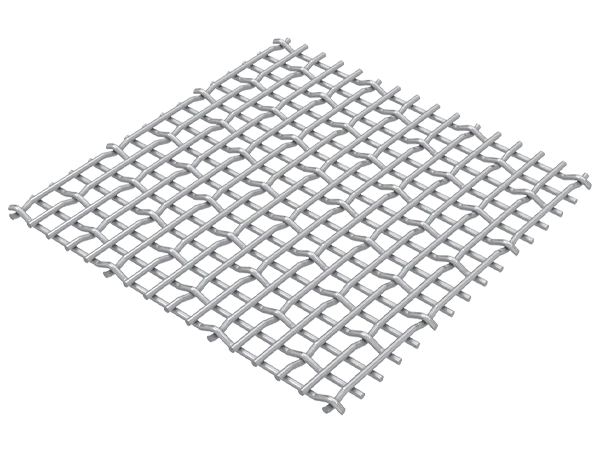 A piece of 5-heddle weave mesh