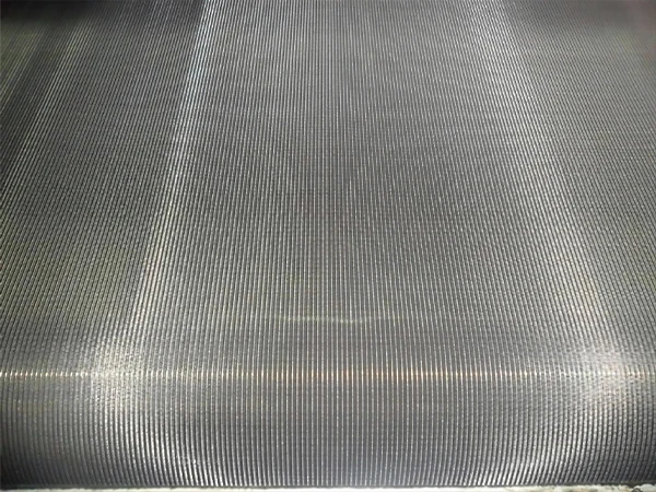 A piece of stainless steel dutch weave mesh