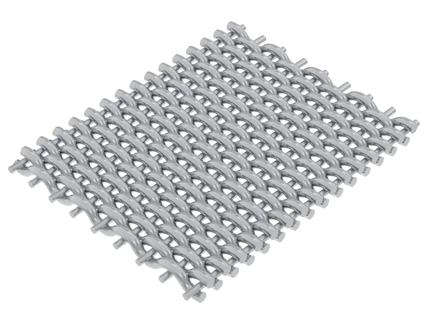 A piece of reverse dutch weave mesh