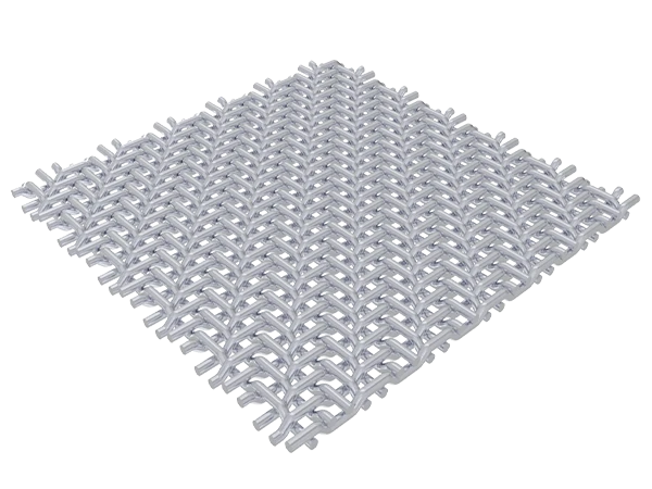 A piece of twill weave mesh